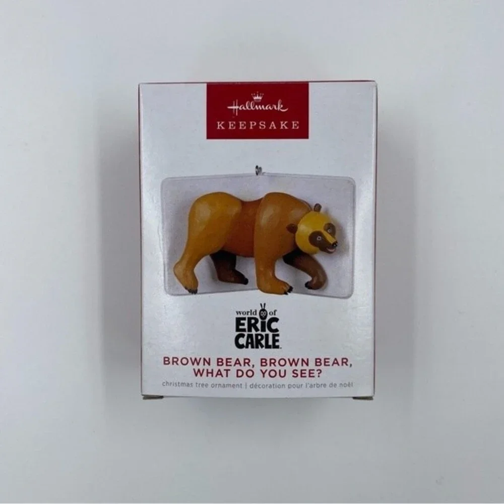 NIB‎ Hallmark Keepsake 2022 - Eric Carle, Brown Bear Ornament